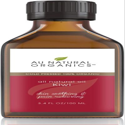 Au Natural Organics Kiwi Seed Oil for Face, Skin, Hair, Scalp, Lip & Nails Care | Cold Pressed Skin Moisturizer Oil, Reduce Wrinkles, Large Pores, Acne, Dark Spots & Other Skin Blemishes 3.4 oz