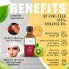 Au Natural Organics Kiwi Seed Oil for Face, Skin, Hair, Scalp, Lip & Nails Care | Cold Pressed Skin Moisturizer Oil, Reduce Wrinkles, Large Pores, Acne, Dark Spots & Other Skin Blemishes 3.4 oz view 3