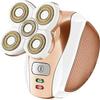 Meeteasy Electric Leg Shaver for Women - Rechargeable Painless Lady Razor for Leg Face Lips Body Underarms Armpit - Female Cordless Bikini Trimmer view 1