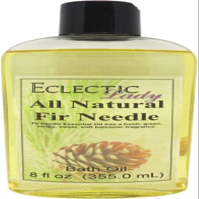 Fir Needle Bath Oil, Scented Body Oil, Relaxing Bathing Oil, 8 oz