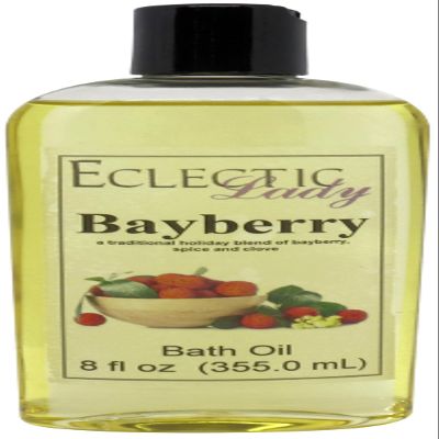 Bayberry Bath Oil, Scented Body Oil, Relaxing Bathing Oil, 8 oz
