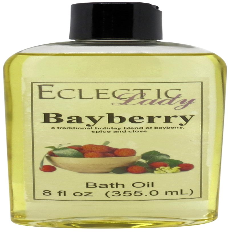 Bayberry Bath Oil, Scented Body Oil, Relaxing Bathing Oil, 8 oz
