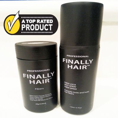 Finally Hair Fiber & Extra Strength Hold Spray Combo (Golden Blonde, 28g)