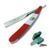 CUT THROAT PERU FLAG STRAIGHT SHAVING RAZOR RASOIR + 100 BLADES Professional Classic Straight Edge Barber Razor view 1