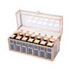 Elegant Copper + Glass Lipstick Organizer Case with Dustproof Lid Lipgloss 21 Spaces Holder Makeup Storage Beauty Container Cosmetic Display Box view 1
