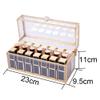 Elegant Copper + Glass Lipstick Organizer Case with Dustproof Lid Lipgloss 21 Spaces Holder Makeup Storage Beauty Container Cosmetic Display Box view 2