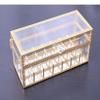 Elegant Copper + Glass Lipstick Organizer Case with Dustproof Lid Lipgloss 21 Spaces Holder Makeup Storage Beauty Container Cosmetic Display Box view 4
