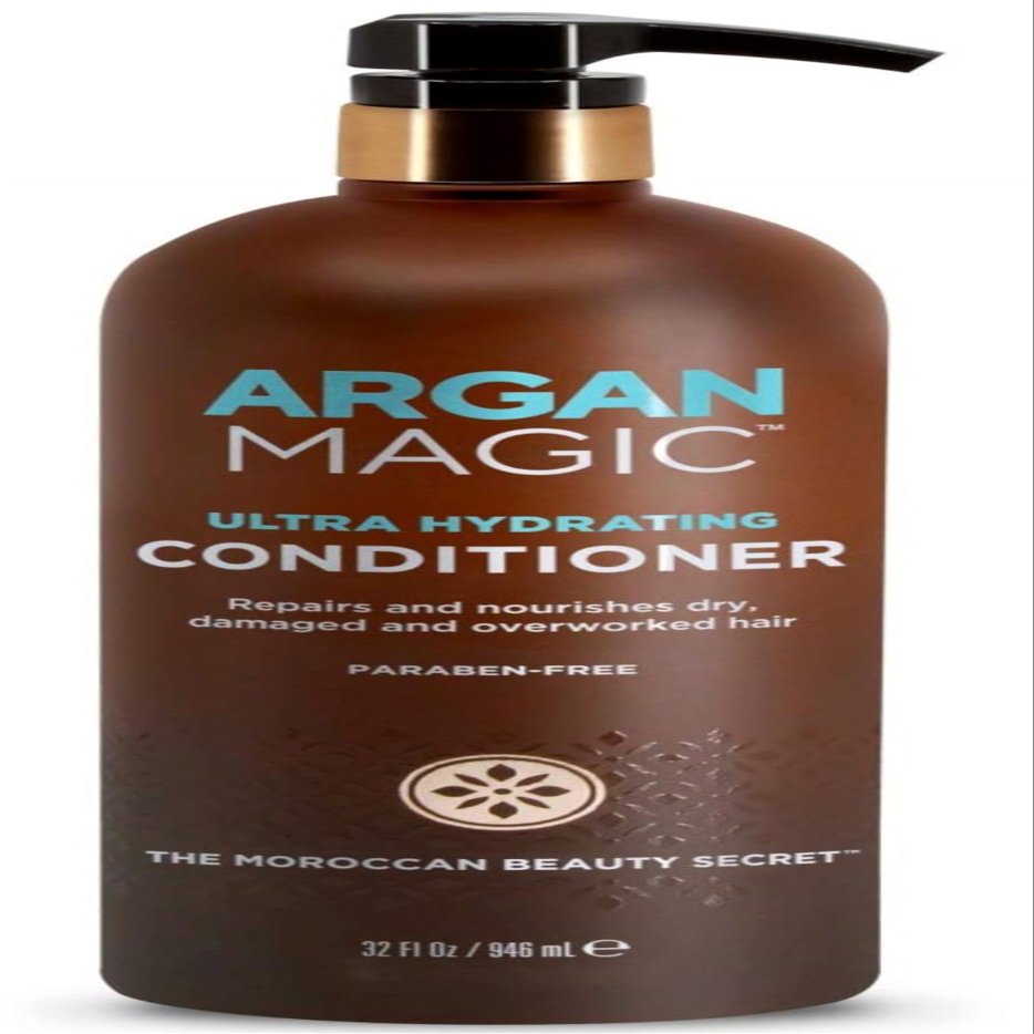 Argan Magic Ultra Hydrating Conditioner | Repairs and Protects Hair | Improves Hair Health | Safe for Color and Chemically Treated Hair | Made in USA, Paraben Free (32 oz)