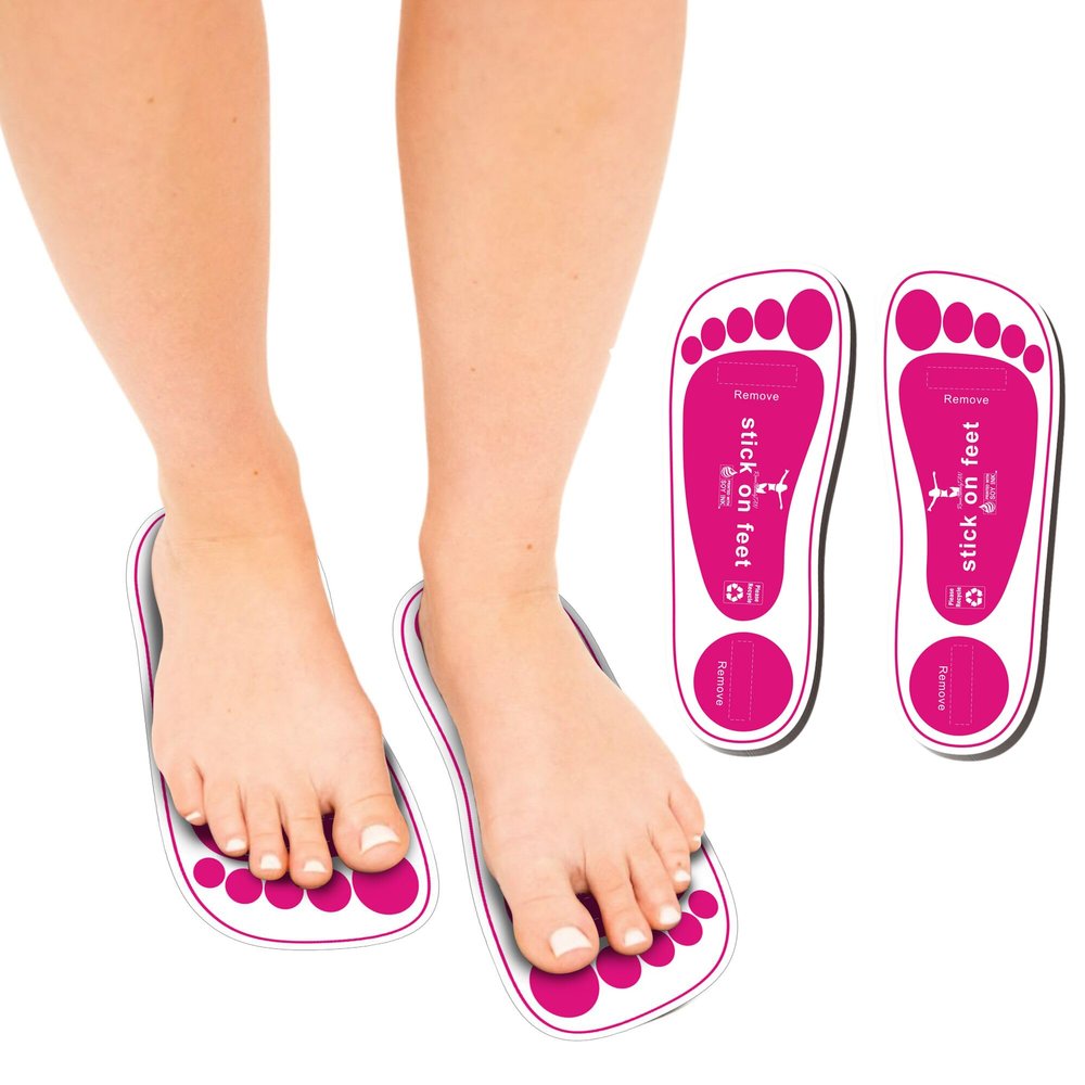 STICKONFEET 200 Pairs Premium Feet Pads for Spray Tanning Disposable Spray Tan Feet Pads Hygienic and Easy-to-Use Foot Protectors Designed for Salons and Mobile Spray Tanning Professionals