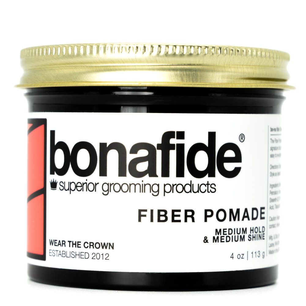 Bona Fide Pomade, Fiber Pomade 4 oz. | Medium Shine & Control for Messy Texture | Easy to Wash Out