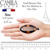 Camila Paris MP78 2 Pack French Small Banana Clip Hair Comb, Flexible Banana Clips Hair for Thin Hair Ponytail Holder Interlocking Banana Hair Clips Styling Hair Banana Clips for Women Made in France view 3