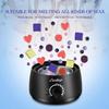 Waxing Kit Wax Warmer Easkep - Wax Kit Hair Removal 6 Adjustable Temperature with 5 Packs Hard Wax Beads and 20 pcs Wooden Applicator Sticks Painless for Legs Face Underarm Bikini Brazilian view 4