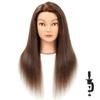SOPHIRE 20-22 inches 100% Real Human Hair Mannequin Head, Hairdressers' Practice Training Head and Cosmotology Doll Head for Hairstyling and Braid - Dark Brown view 2