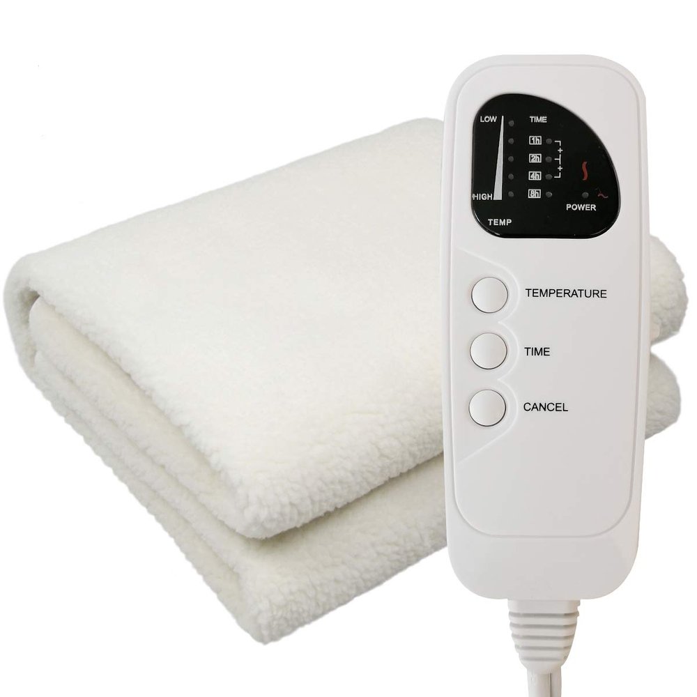 AIDENCOX Deluxe Ultra-Thick Fleece Massage Table Warmer,Heating Pad with 5 Heat Settings & Timer,12 Ft Cord and Overheat Protection for Spa Table,Massage Bed,Home Bed,71x30
