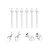 60 Packs Nose Wax Spatulas Small Waxing Applicator Sticks for Nostril Nasal Cleaning Ear Hairs Face Eyebrows Hair Removal view 2