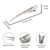 Time Roaming Duck Bill Clip Color Silvery Flower Shaped 5.1" Length Large Size without Teeth Pack of 4 view 2