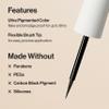 Honest Beauty Longlasting Liquid Eyeliner | Smudge + Flake Proof, Precise Application | Hypoallergenic, Vegan, + Cruelty Free | Black, 0.58 fl oz view 3