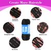 100% Brazilian Wool Hair Acrylic Yarn for African Braids/Senegalese Twist/Faux Locs/Wraps with Crochet Hook(4 Roll, Natural Black) view 4