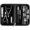 3 Swords Germany - brand quality 10 piece manicure pedicure grooming kit set for professional finger & toe nail care scissors clipper fashion leather case in gift box, Made by 3 Swords (00286) view 1