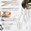 3 Swords Germany - brand quality 10 piece manicure pedicure grooming kit set for professional finger & toe nail care scissors clipper fashion leather case in gift box, Made by 3 Swords (00286) view 3