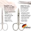3 Swords Germany  brand quality 12 piece manicure pedicure grooming kit set for professional finger & toe nail care with red synthetic leather case - Made in Germany view 2