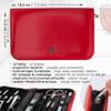 3 Swords Germany  brand quality 12 piece manicure pedicure grooming kit set for professional finger & toe nail care with red synthetic leather case - Made in Germany view 4