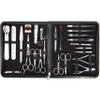 3 Swords Germany - Brand Quality 23 Piece Manicure Pedicure Grooming kit Set for Professional Finger & Toe Nail Care Tweezers File Clipper Fashion Leather case in Gift Box, Made by 3 Swords (0293) view 1