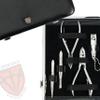 3 Swords Germany - brand quality 11 piece manicure pedicure grooming kit set for professional finger & toe nail care scissors clipper fashion leather case in gift box, Made by 3 Swords (00255) view 3