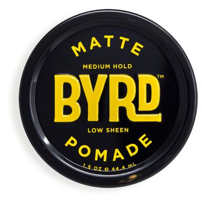 BYRD Matte Pomade 1-Pack Medium Hold, Matte Finish, Add Texture and Sculpt, Safe for All Hair Types, 1.5 Oz (One Pack)