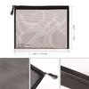 20 Pieces Black Mesh Bags Mesh Zipper Pouch Makeup Cosmetic Bag Pencil Pouch, 9.5 x 7.1 Inches view 3
