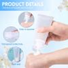 20PCS 100ml Refillable Empty Plastic Tubes Bottle Sample Packing Jars Makeup Container with Clear Flip Cap for Body Lotion Shower Gel Shampoo Cleanser (100ML) view 4