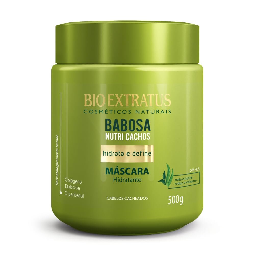 Bio Extratus Linha Nutri Cachos (Hidratacao Biologica) Mascara Hidratante Tratamento Restaurador 500 Gr - (Nutri Curl (Biological Hydration) - Restoring Treatment Moisturizing Mask Net 17.64 Oz)