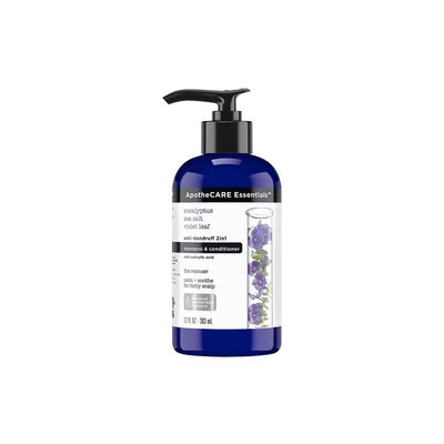 (4 Pack) ApotheCARE Essentials The Rescuer Anti-Dandruff 2 in 1 Shampoo and Conditioner Eucalyptus 12 fl oz