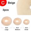AnHua Beige 3PCS/Set Magic Hair Styling Clip Accessory Maker Tool Pads Foam Sponge Hairpins Bun Donut Updo Style Donut L+M+S view 1