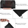 Boao 3 Piece Mesh Cosmetic Bag Mesh Makeup Bag with Zipper Pouch Travel Toiletry for Makeup Organizer Home Office Travel Accessories(Black) view 3