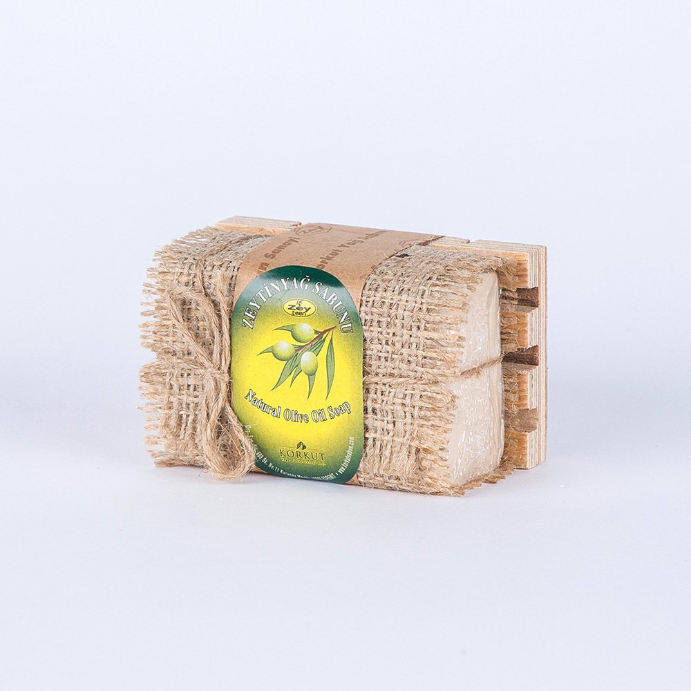Olivos Olive Oil Soap with Wooden Dish 180g