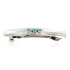 $200Tag Silver Navajo Certified Natural Turquoise Native Hair Barrette 10346-1 Made by Loma Siiva view 1