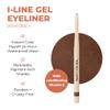 Beauty For Real I-Line 24-7 Eyeliner, Whiskey - Brown Copper Shimmer - Long-Wearing, Waterproof Gel Formula - Safe for Sensitive Eyes & Contact Lens Wearers - 0.01 oz view 2