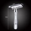 BAILI Classic 3-Piece Double Edge Safety Razor Wet Shaving for Men Women with Platinum Blade and Mirrored Travel Case BD176 view 4
