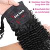 Seelaak Brazilian Kinky Curly Ponytail Extensions - 18Inch Afro Curly Clip in Human Hair view 4