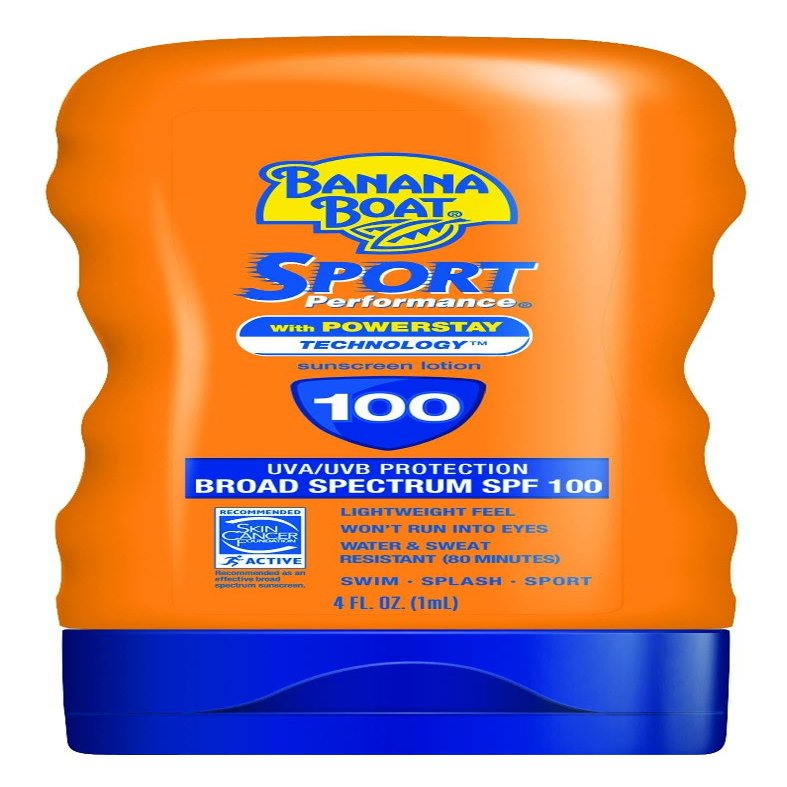 Banana Boat Sport Ultra SPF 100 Sunscreen Lotion, 4oz | Banana Boat Lotion Sunscreen SPF 100, Water Resistant, 4oz