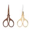 2Pcs Vintage Crane Shaped Stainless Steel Scissors Beauty Makeup Trim for Men Curved Rounded Hair Moustache Nose Hair Beard Trimming view 1