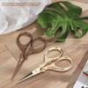 2Pcs Vintage Crane Shaped Stainless Steel Scissors Beauty Makeup Trim for Men Curved Rounded Hair Moustache Nose Hair Beard Trimming view 3