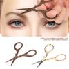 2Pcs Vintage Crane Shaped Stainless Steel Scissors Beauty Makeup Trim for Men Curved Rounded Hair Moustache Nose Hair Beard Trimming view 4