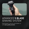 Panasonic Electric Razor for Men, Electric Shaver for Men, ARC5 with Premium Automatic Cleaning and Charging Station, Wet Dry Shaver, Cordless Razor, with Pop-Up Trimmer ES-LV97-K, Black view 4