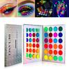 DE'LANCI Neon Eyeshadow Palette Glow in the Dark, Aurora Glow Eyeshadow Pallets Stage, Halloween Christmas Makeup Kit UV Blacklight Matte and Glitter Fluorescent Eye Shadows Highly Pigment view 1