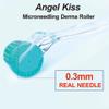 Derma Roller Real Needles - Angel Kiss 0.30mm Microneedling Roller with Case - 192 Stainless Steel Micro Needling Dermal Kit for Face, Scalp, Body - At Home Microdermabrasion Roller for Women Men view 2