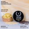 ZEUS Mustache Wax for Men with Natural Shine, Moisturizing & Conditioning Formula, Light to Medium Hold for Styling & Shaping Facial Hair (Made in USA) 1 oz. view 2