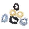 10 Pcs Elastic Ponytail Holder Hair Tie Band Lace Hair Accessory Colors Randomly Sent (1) view 1