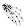 10Pcs Skeleton Hands Hair Clips 3 inch Hand Bone Shape Hair Clips Halloween Party Hair Accessories, White view 2